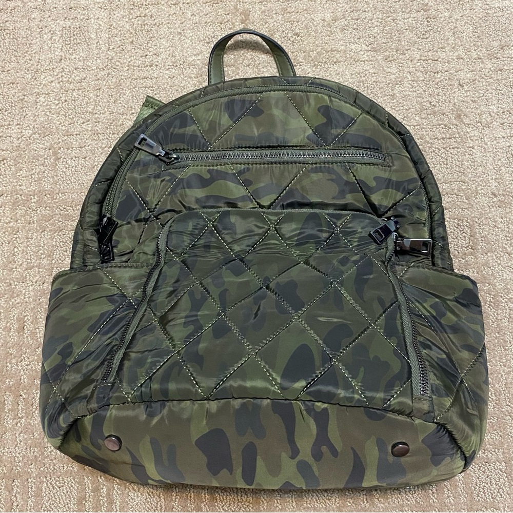 {INC International Concepts} Camo Quilted Nylon Backpack